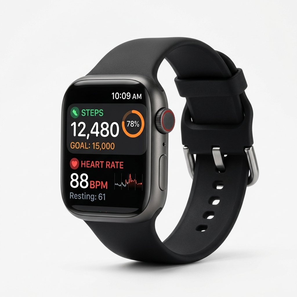 Montre connectée avec suivi sport et fréquence cardiaque, valeur €150