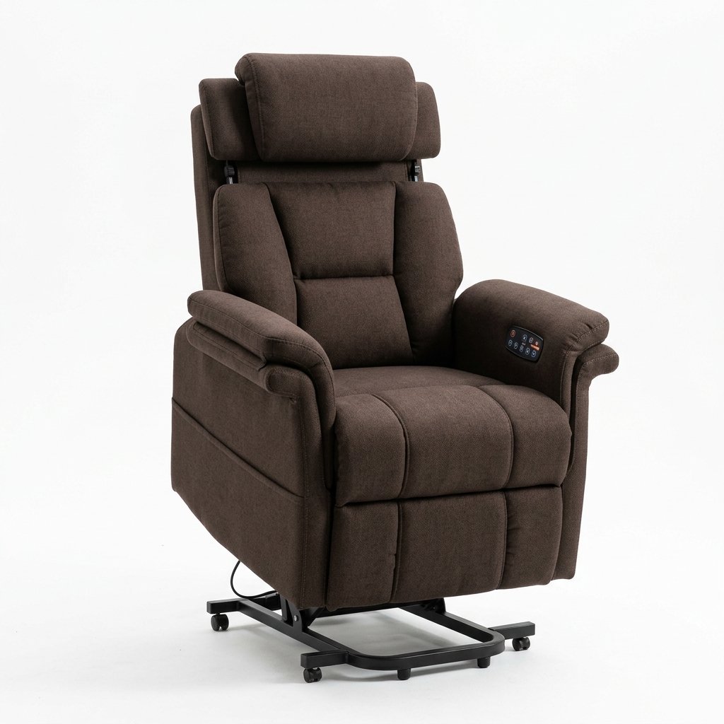 Fauteuil massage avec fonction chauffante, télécommande intégrée